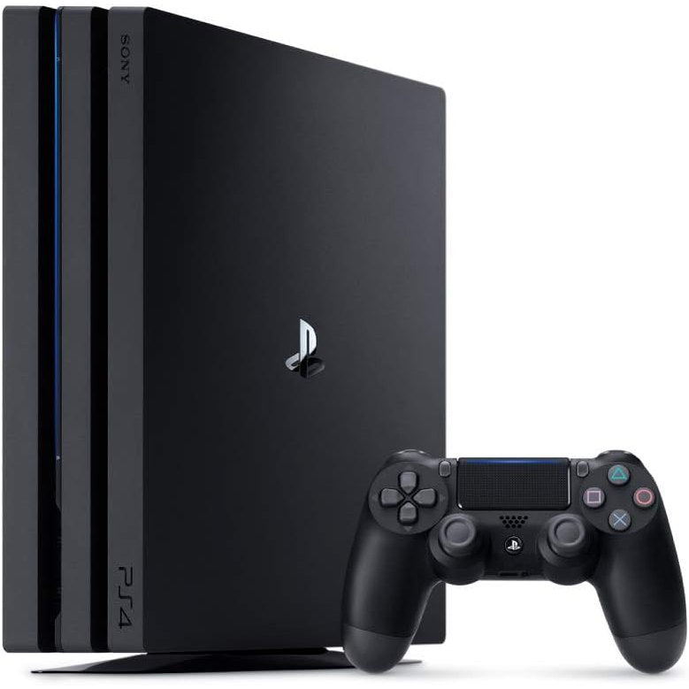 Sony PlayStation 4 Pro 1TB Console with 1 Dual Shock 4 Wireless Controller - Black (Renewed)