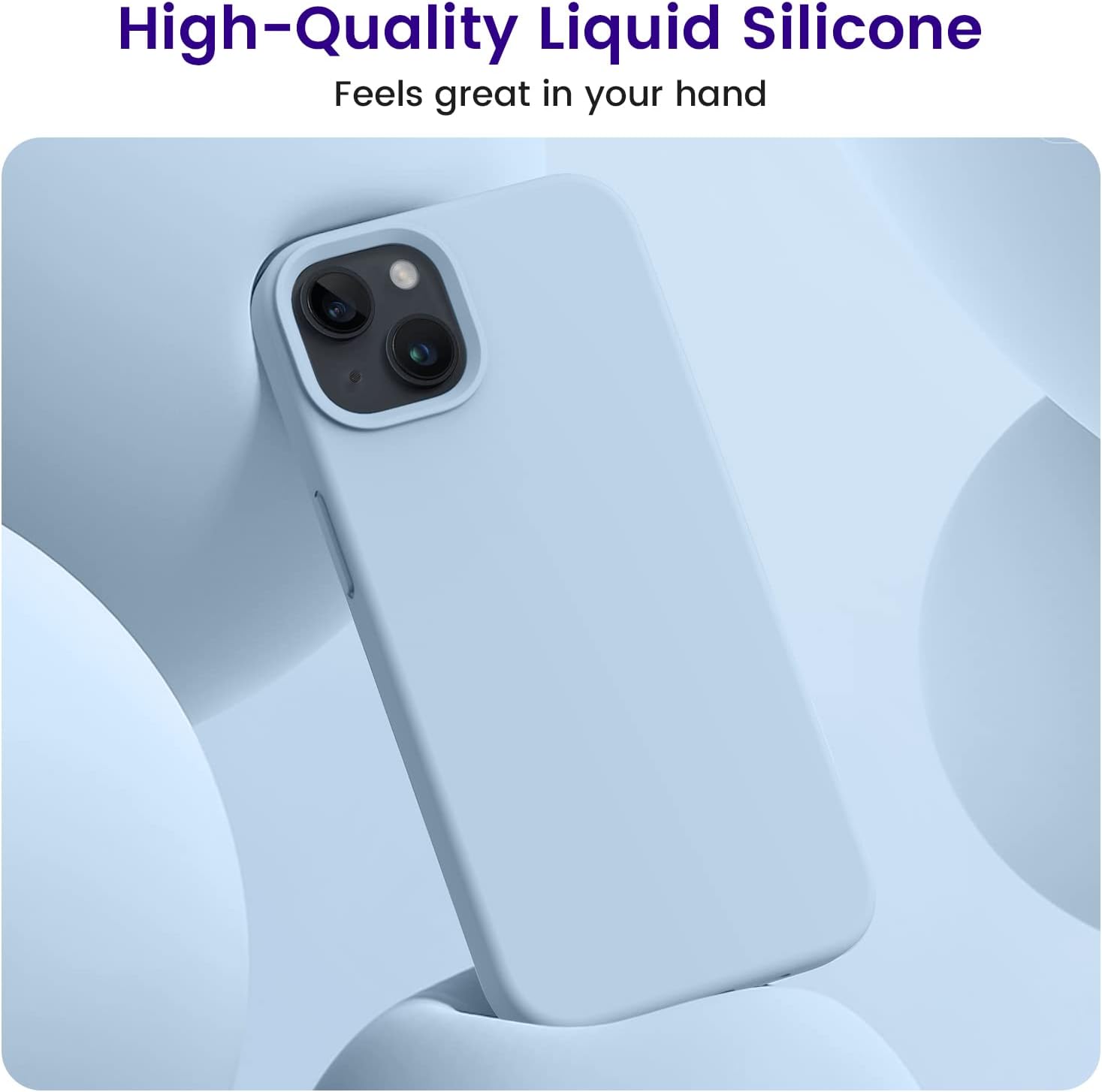 iPhone 13 Case, Silicone Shockproof Slim Thin Phone Case for iPhone 13 6.1 inch