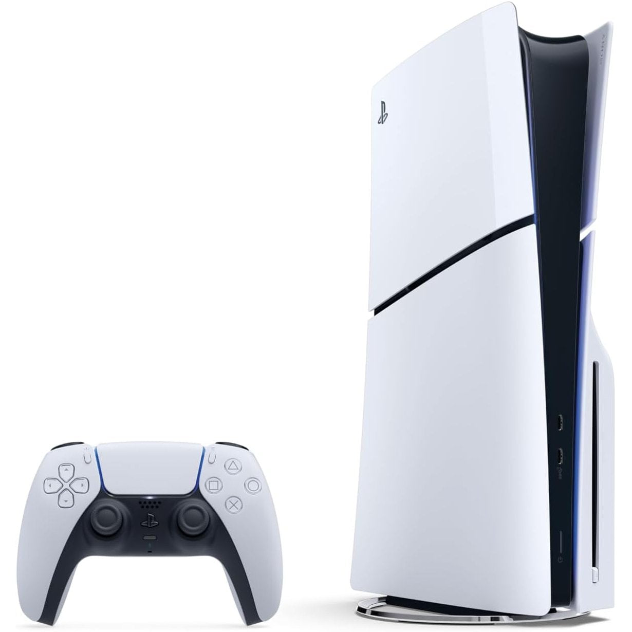 PlayStation 5 Slim Blu-ray Disc Edition Console + Double Pack Dualsense Wireless Controller (KSA version), 2 Year Manufacturer Warranty
