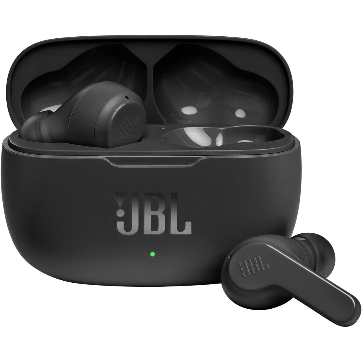JBL Wave200 True Wireless Earbud Headphones, Deep Powerful Bass, 20H Battery, Dual Connect, Hand-Free Call, Voice Assistant, Comfortable Fit, IPX2 Sweatproof, Pocket Friendly - White, JBLW200TWSWHT
