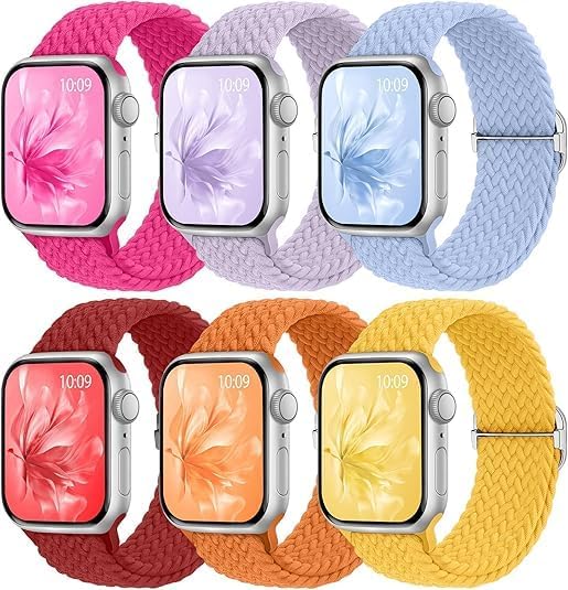 Compatible with Apple Watch Strap Band 49mm 45mm 46mm 44mm Braided Band