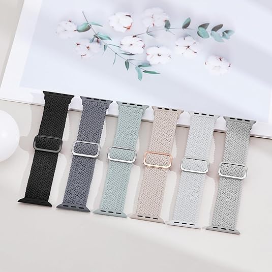 Compatible with Apple Watch Strap Band 49mm 45mm 46mm 44mm Braided Band