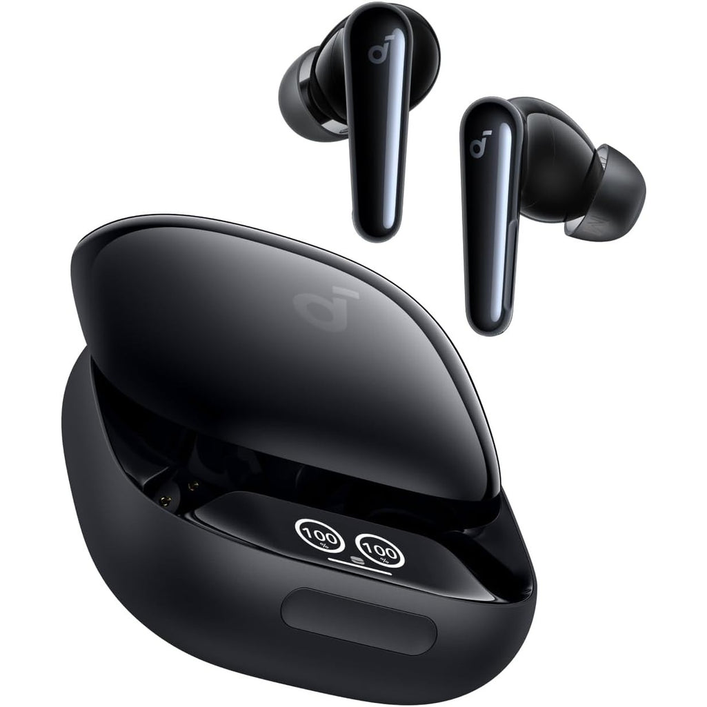 soundcore Liberty 4 Pro by Anker, Noise Cancelling Wireless Earbuds, 7-Sensor and Real-Time Adaptive Noise Cancelling, 2× Faster Charging, Studio-Level Hi-Fi Music, Clear Calls with 9 Mics and AI