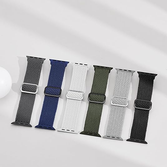 Compatible with Apple Watch Strap Band 49mm 45mm 46mm 44mm Braided Band