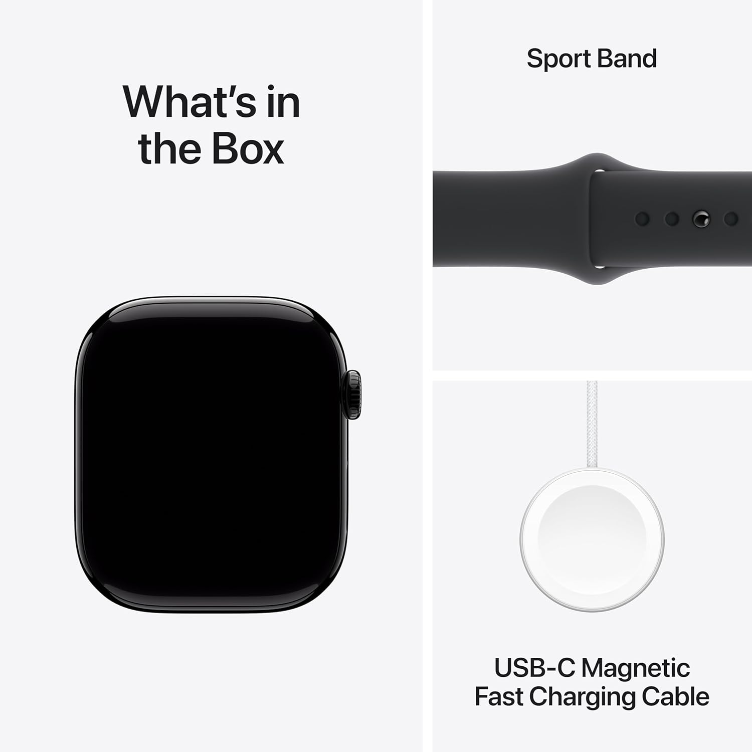 Apple Watch Series 10 GPS + Cellular 42 mm Smartwatch with Jet Black Aluminium Case