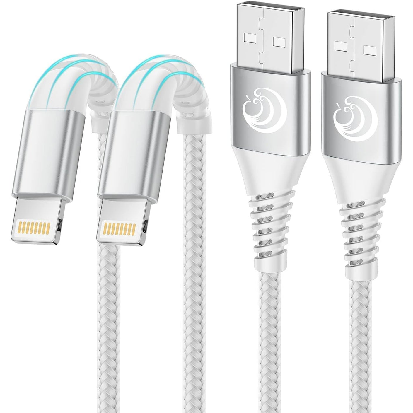 Aioneus Lightning Cable 1m 2pack, iPhone Charging Cable MFi Certified USB A to Lightning Cable iPhone Charger Cable Fast Charging Compatible with iPhone 14 13 12 11 Pro Max Mini XS XR X 8 7 Plus 6s