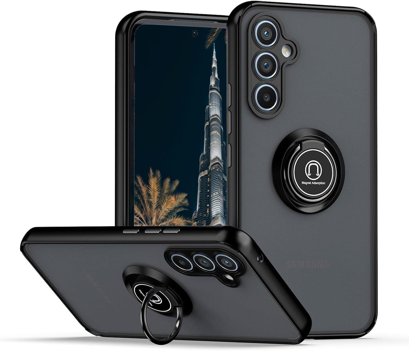 Samsung Galaxy S25 Ultra Case Cover, Multi Stand Case with Magnet Holder