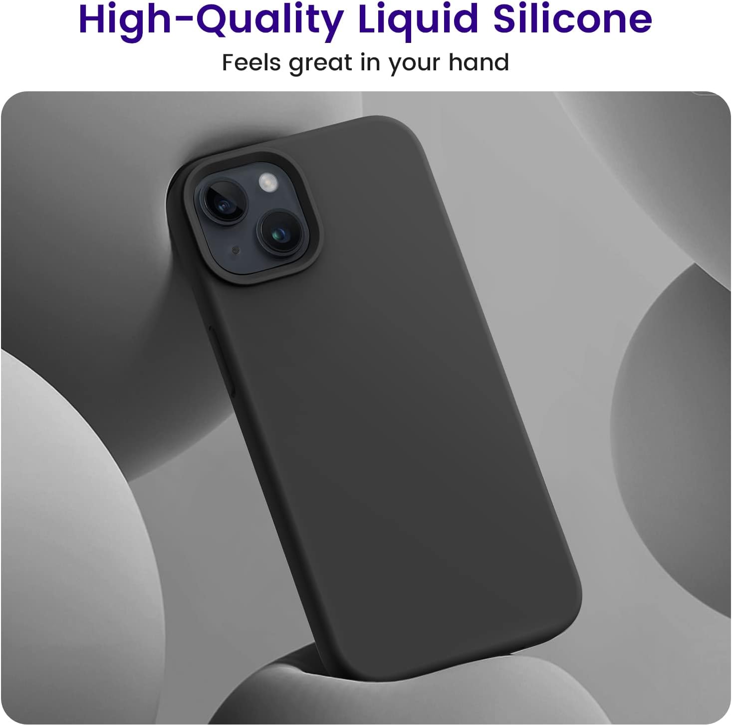 iPhone 13 Case, Silicone Shockproof Slim Thin Phone Case for iPhone 13 6.1 inch