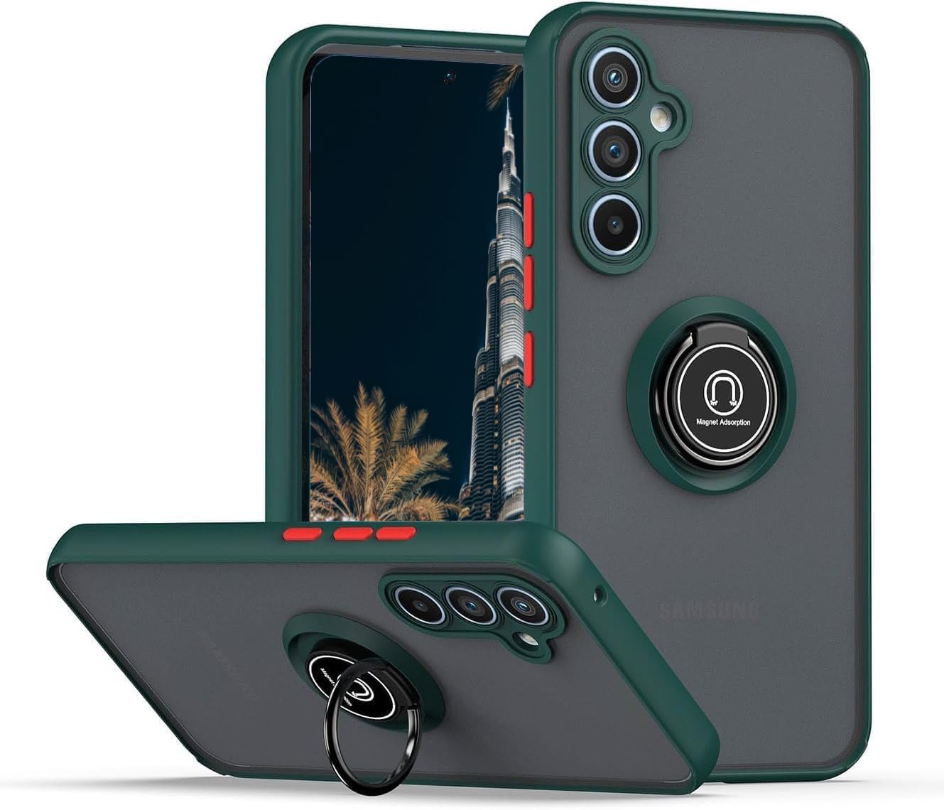 Samsung Galaxy S25 Ultra Case Cover, Multi Stand Case with Magnet Holder