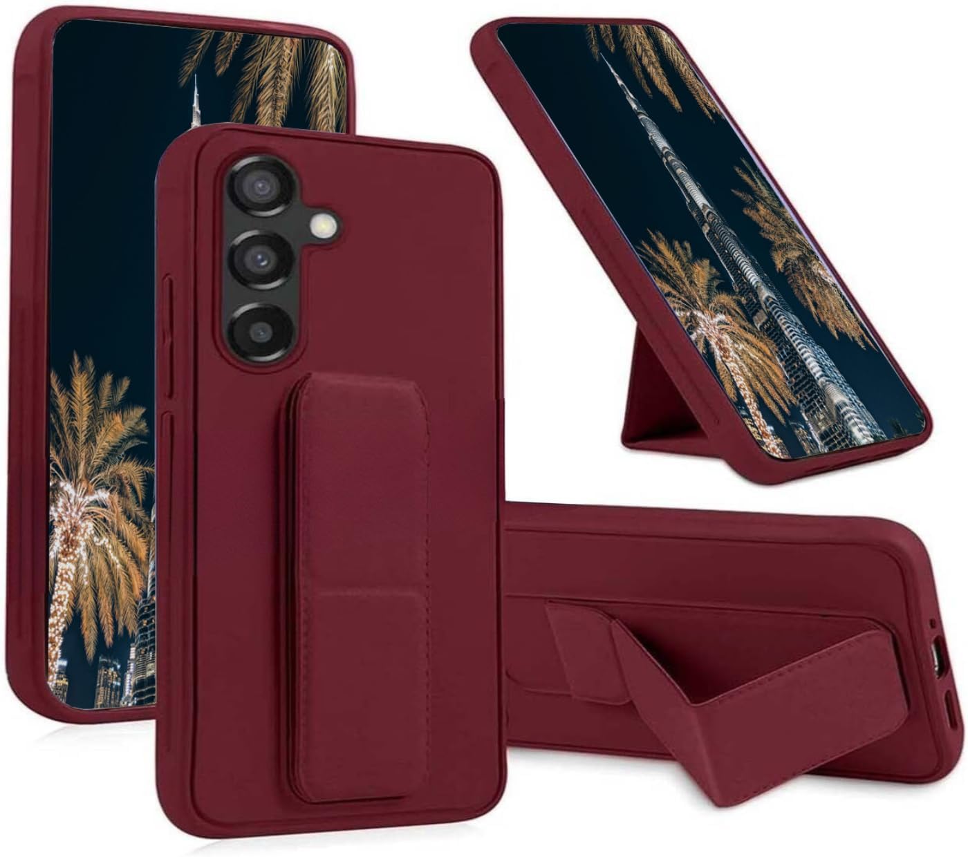 Samsung Galaxy S25 Ultra Case Cover, Multi Stand Case with Magnet Holder