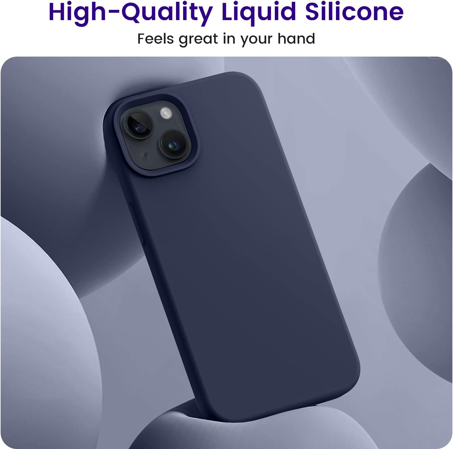iPhone 13 Case, Silicone Shockproof Slim Thin Phone Case for iPhone 13 6.1 inch