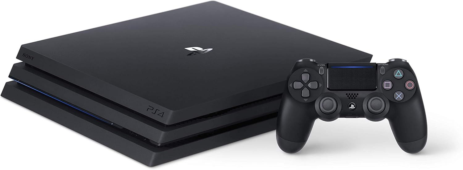 Sony PlayStation 4 Pro 1TB Console with 1 Dual Shock 4 Wireless Controller - Black (Renewed)