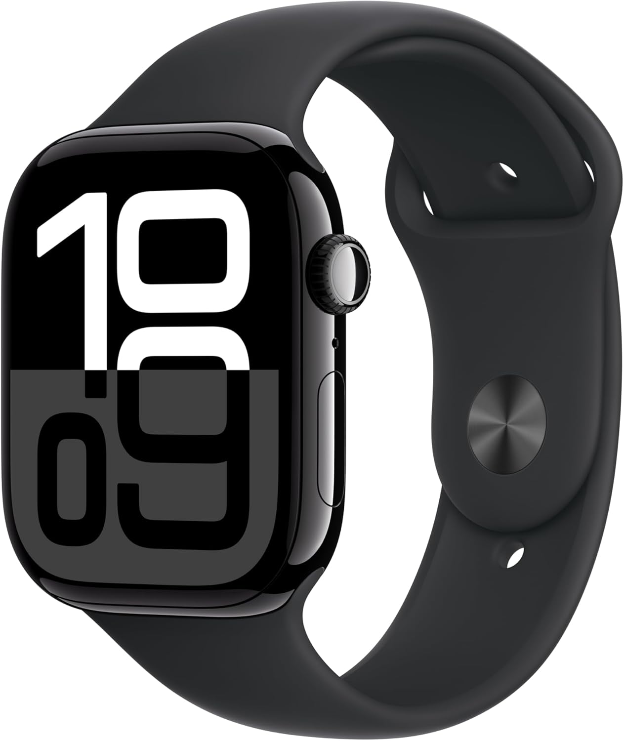 Apple Watch Series 10 GPS + Cellular 42 mm Smartwatch with Jet Black Aluminium Case