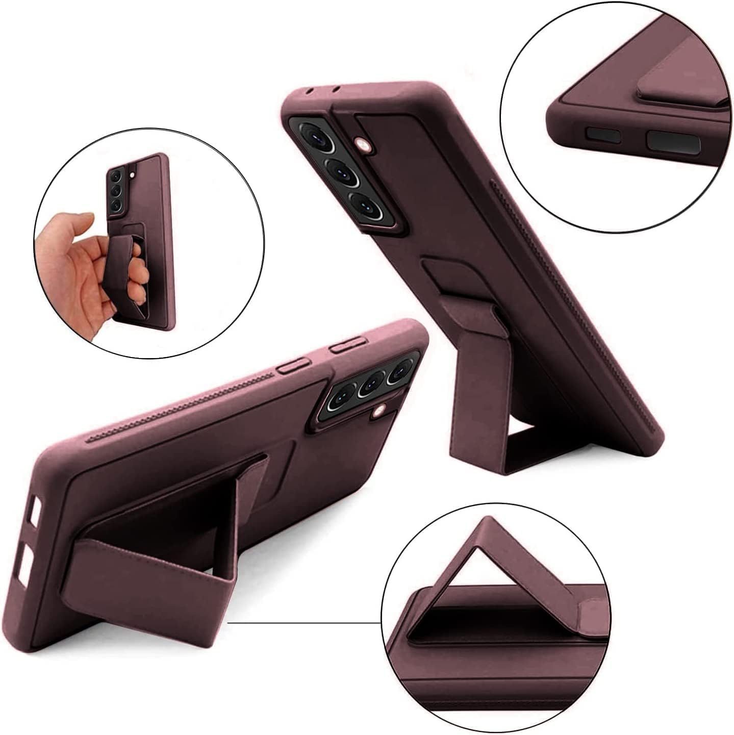Samsung Galaxy S25 Ultra Case Cover, Multi Stand Case with Magnet Holder