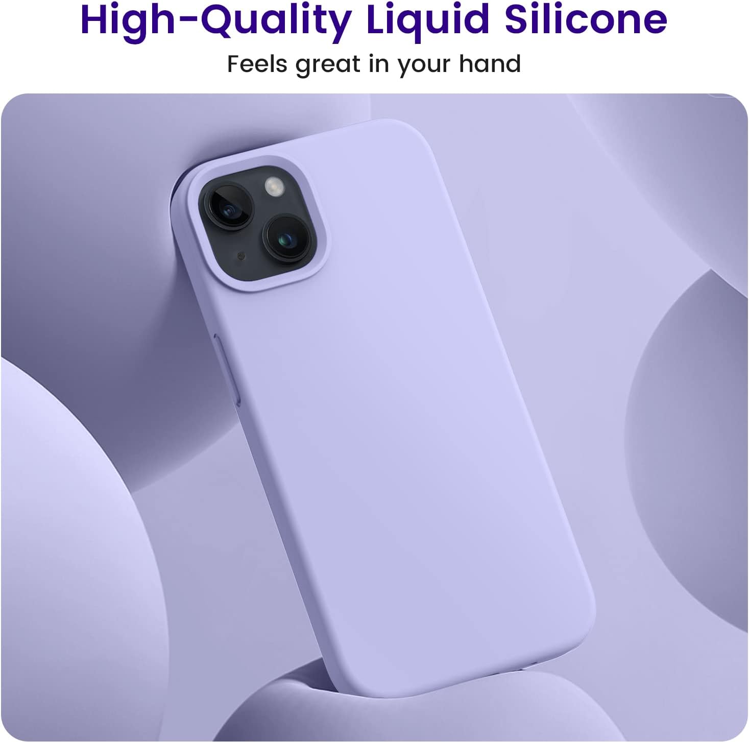 iPhone 13 Case, Silicone Shockproof Slim Thin Phone Case for iPhone 13 6.1 inch