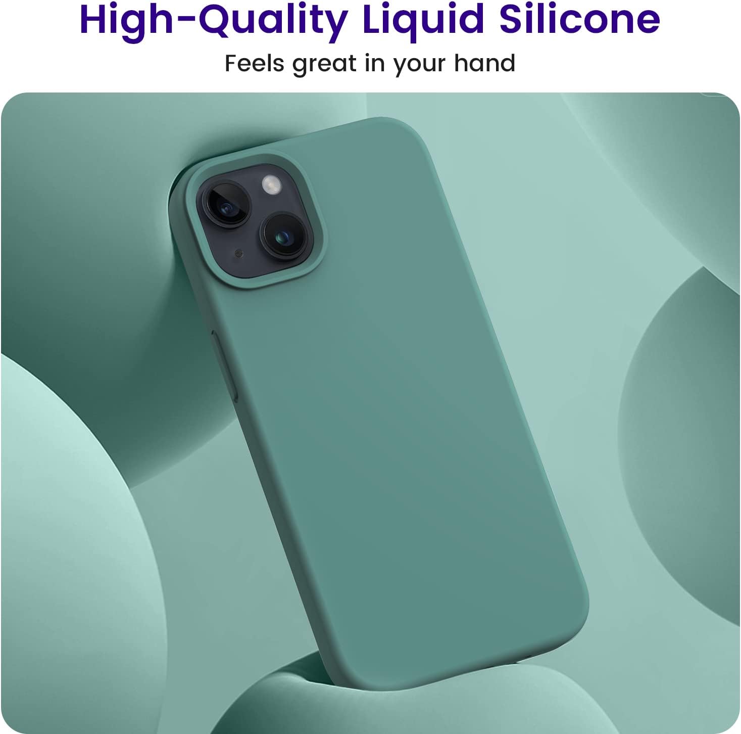 iPhone 13 Case, Silicone Shockproof Slim Thin Phone Case for iPhone 13 6.1 inch
