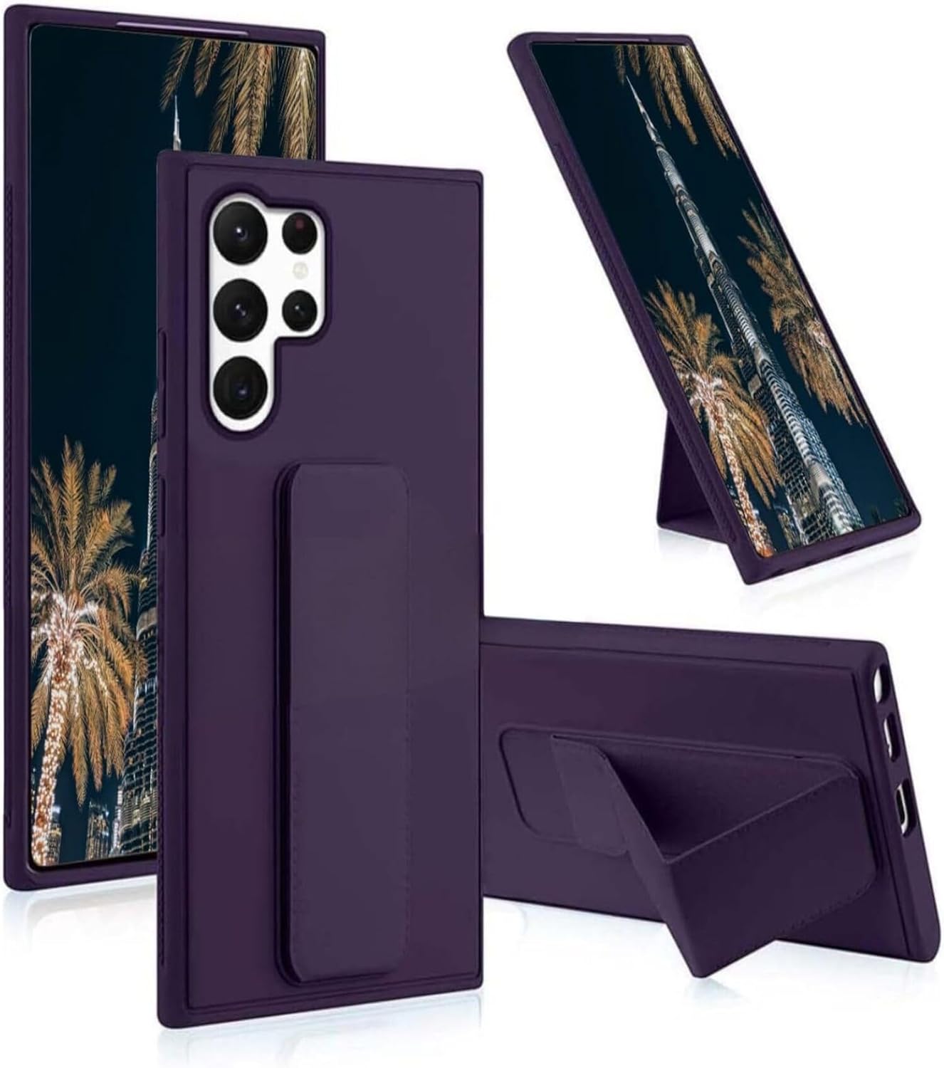 Samsung Galaxy S25 Ultra Case Cover, Multi Stand Case with Magnet Holder