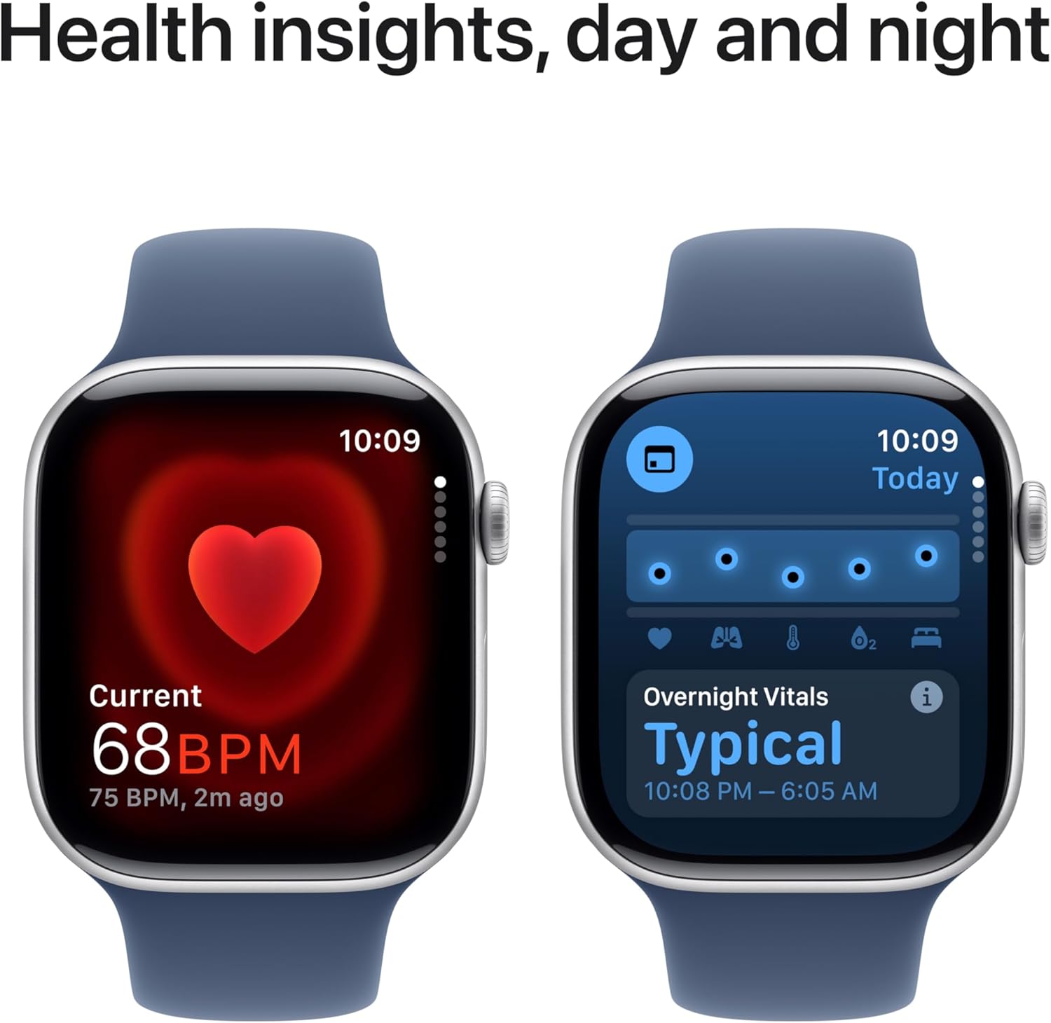 Apple Watch Series 10 GPS + Cellular 42 mm Smartwatch with Jet Black Aluminium Case