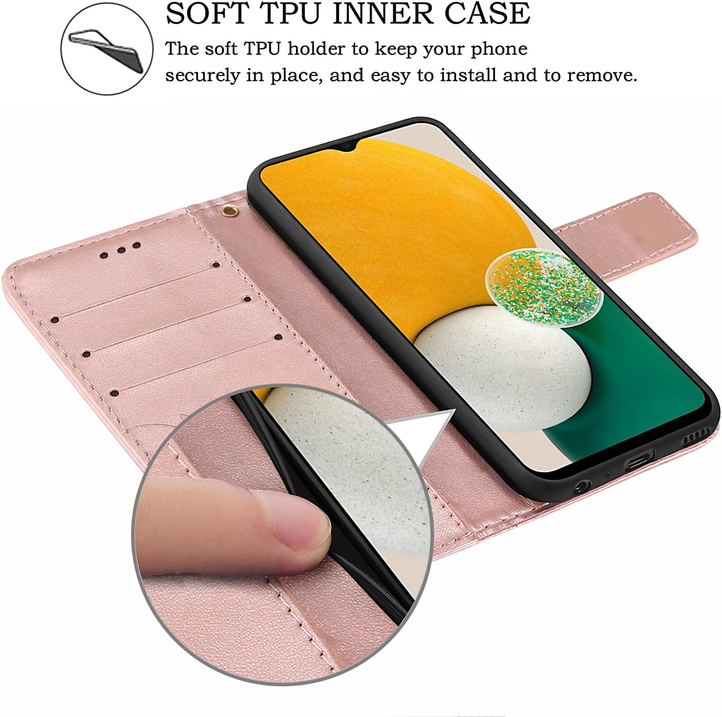 Samsung Galaxy S21 Ultra 5G, Premium Leather Flip Wallet Case