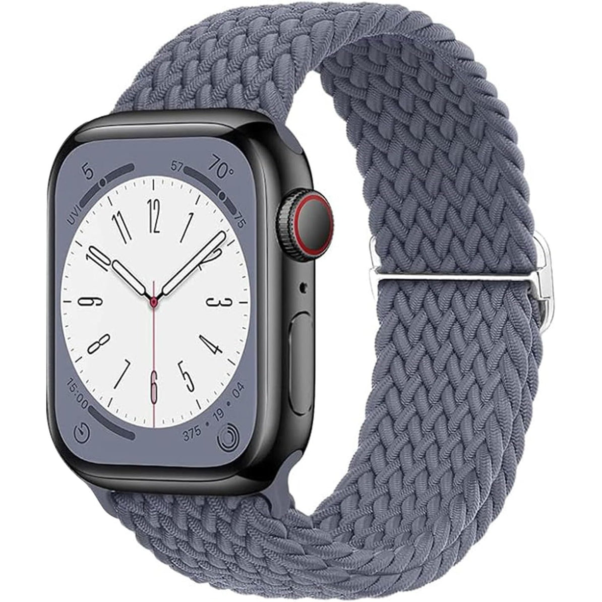 Compatible with Apple Watch Strap Band 49mm 45mm 46mm 44mm Braided Band Replacement Bands Adjustable Stretchable Elastics Sport Wristband for iWatch ultra2 ultra Series10/9/8/7/6/SE/5/4/3/2/1