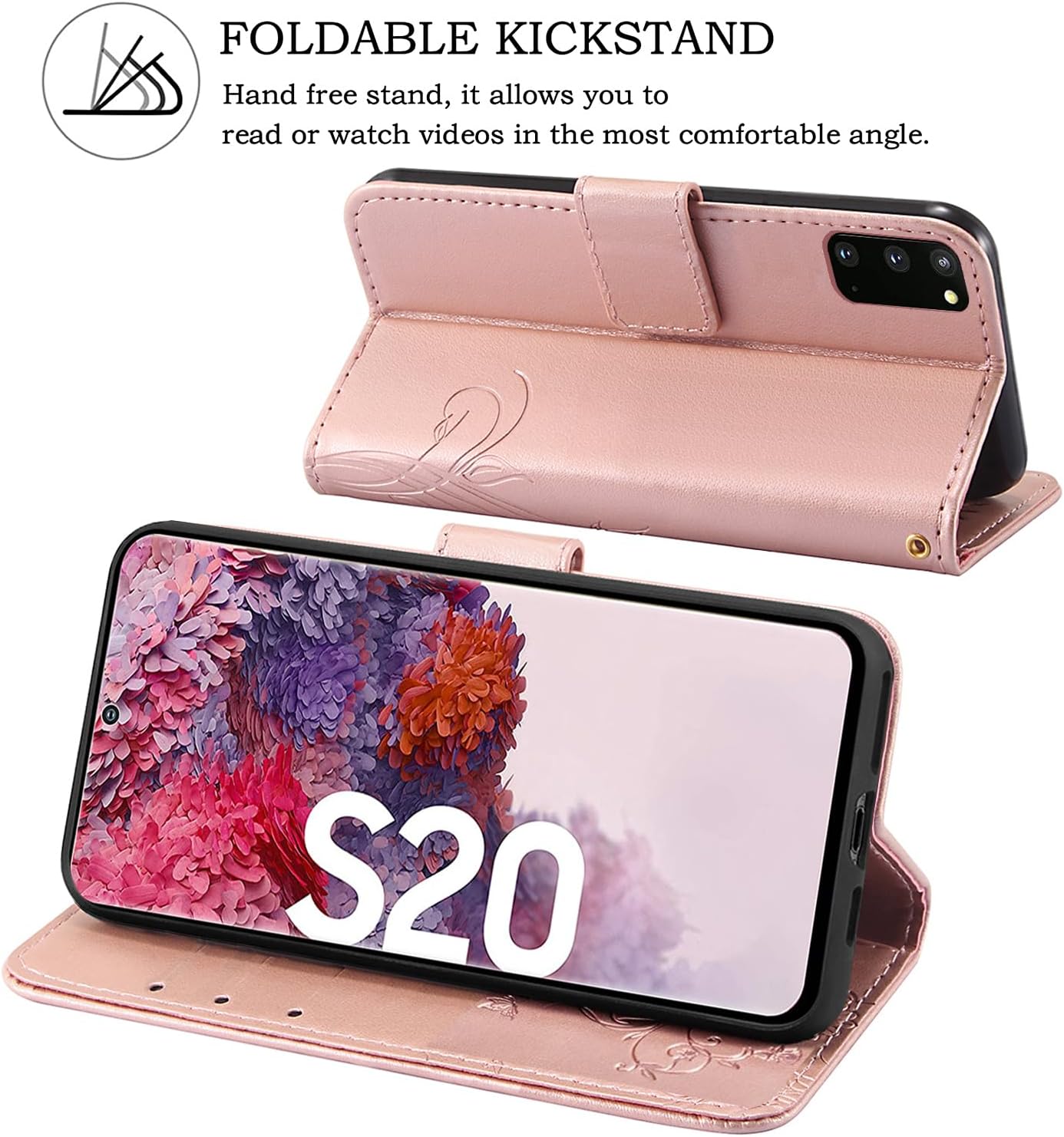 Samsung Galaxy S21 Ultra 5G, Premium Leather Flip Wallet Case