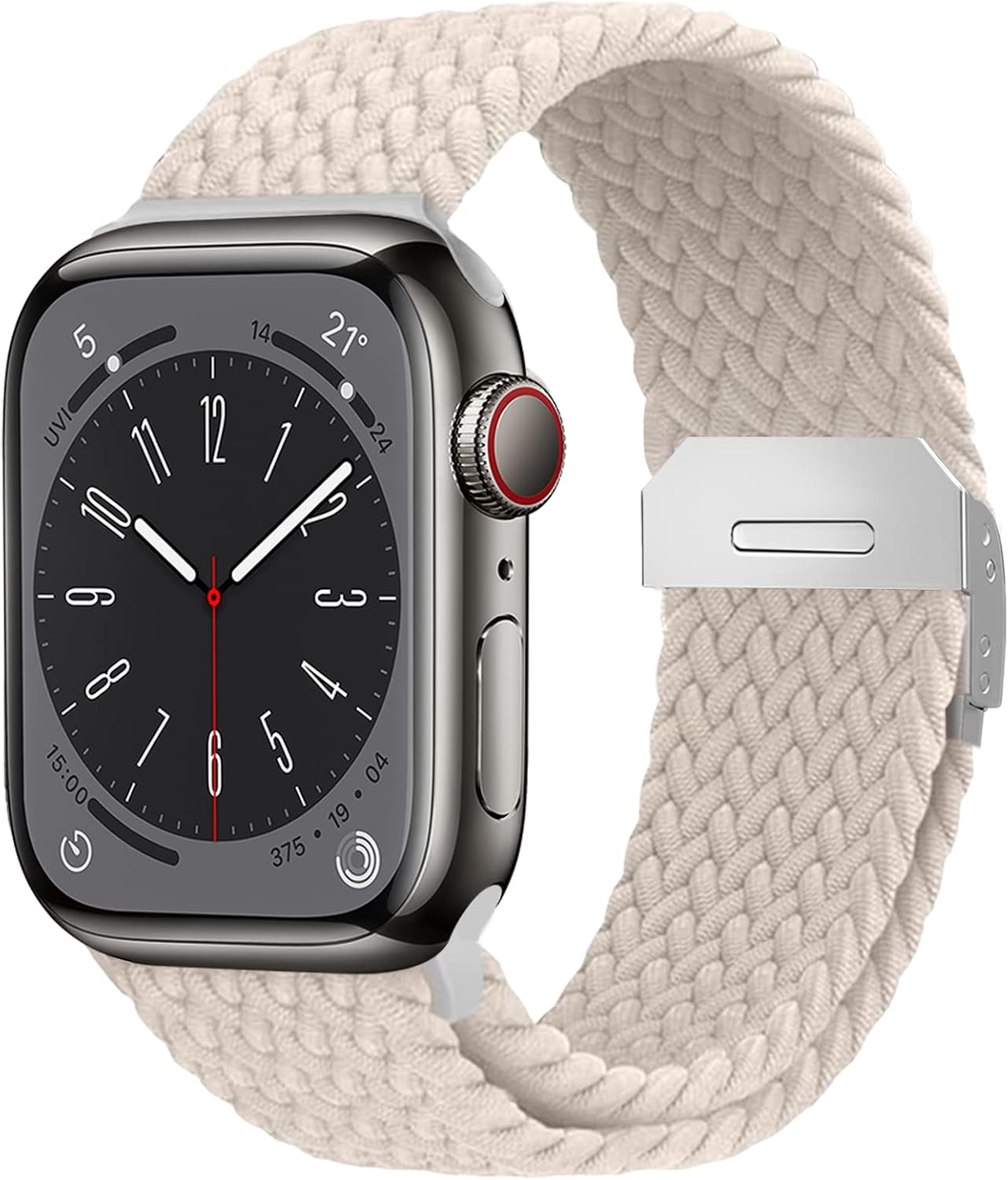 Compatible with Apple Watch Strap Band 49mm 45mm 46mm 44mm Braided Band