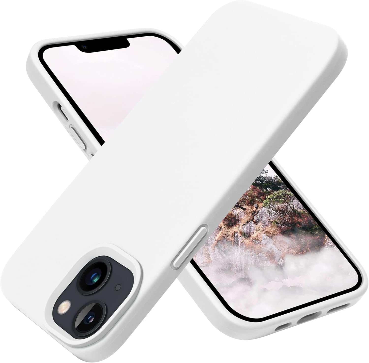 iPhone 13 Case, Silicone Shockproof Slim Thin Phone Case for iPhone 13 6.1 inch