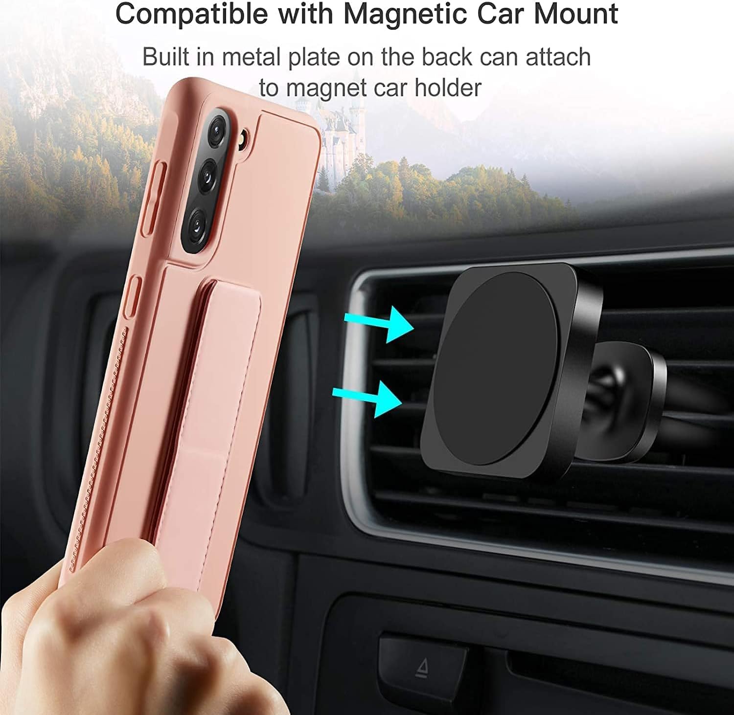 Samsung Galaxy S25 Ultra Case Cover, Multi Stand Case with Magnet Holder
