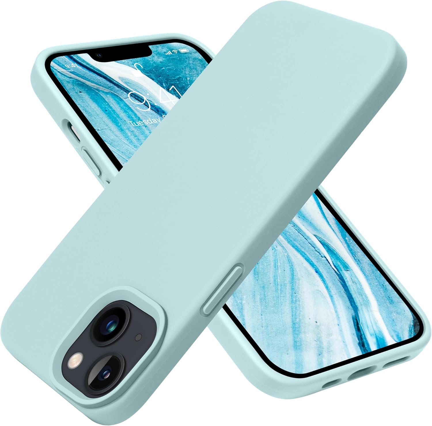 iPhone 13 Case, Silicone Shockproof Slim Thin Phone Case for iPhone 13 6.1 inch