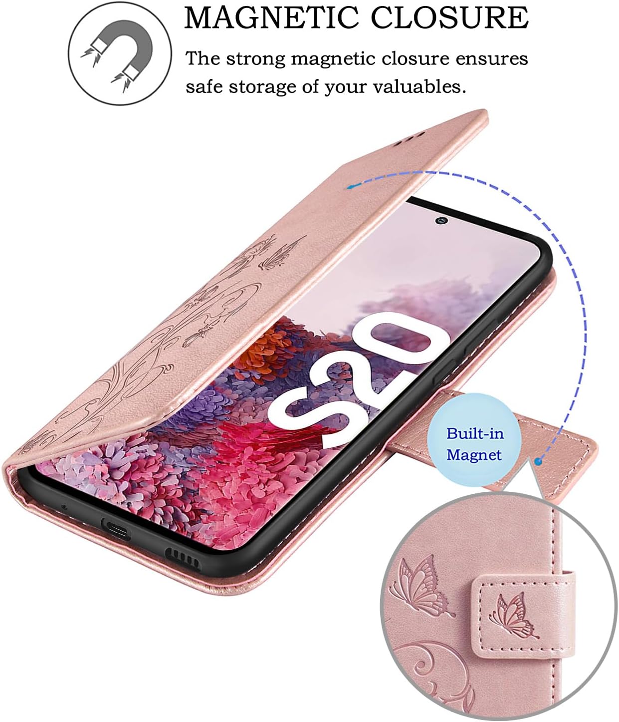 Samsung Galaxy S21 Ultra 5G, Premium Leather Flip Wallet Case
