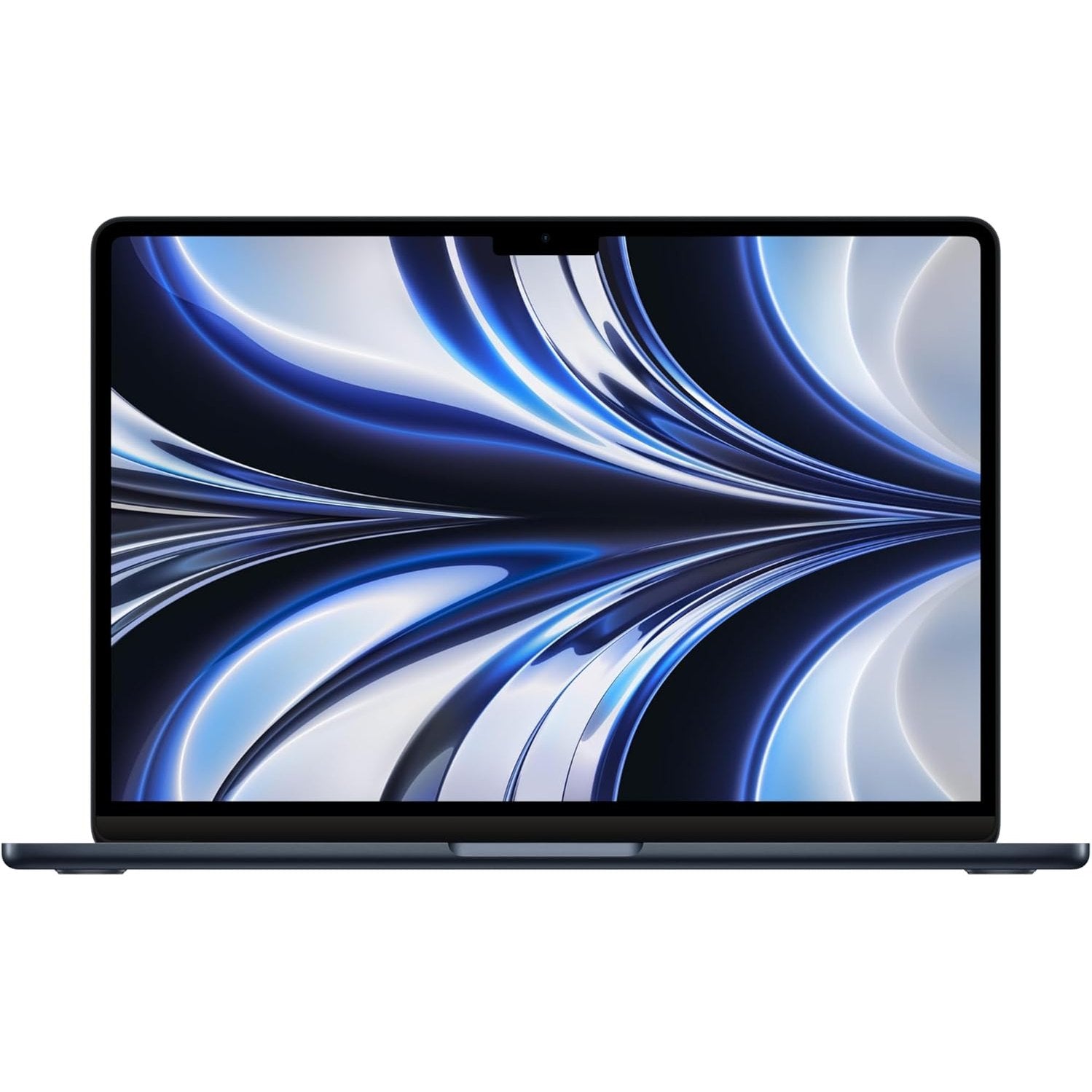 Apple MacBook Air laptop with M2 chip: 13.6-inch Liquid Retina display, 16GB RAM, 256GB SSD storage, backlit keyboard, 1080p FaceTime HD camera. Works with iPhone and iPad; Midnight
