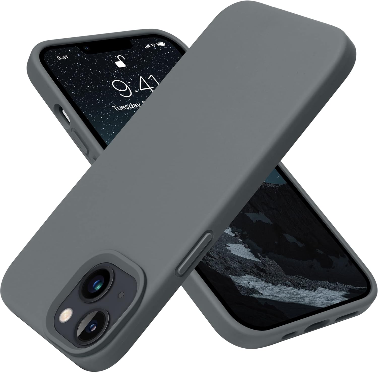 iPhone 13 Case, Silicone Shockproof Slim Thin Phone Case for iPhone 13 6.1 inch