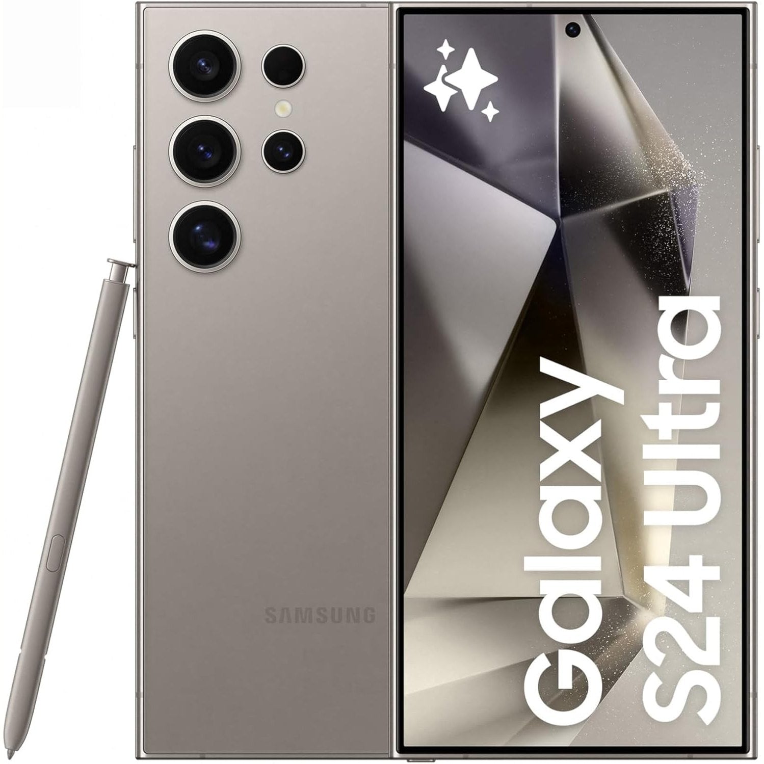 SAMSUNG Galaxy S24 Ultra, AI Phone, 256GB Storage, Titanium Gray, 12GB RAM, Android Smartphone, 200MP Camera, S Pen, Long Battery Life (UAE Version)