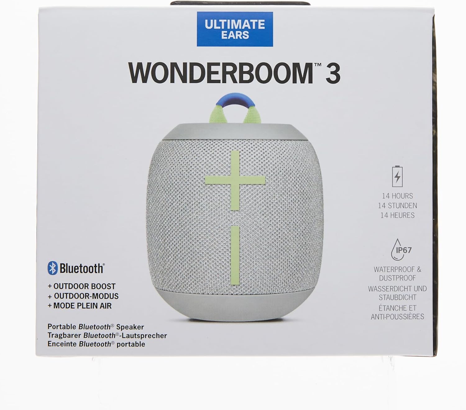 Ultimate Ears, Boom 3 Wireless Bluetooth Speaker, Bold Sound + Deep Bass, Bluetooth