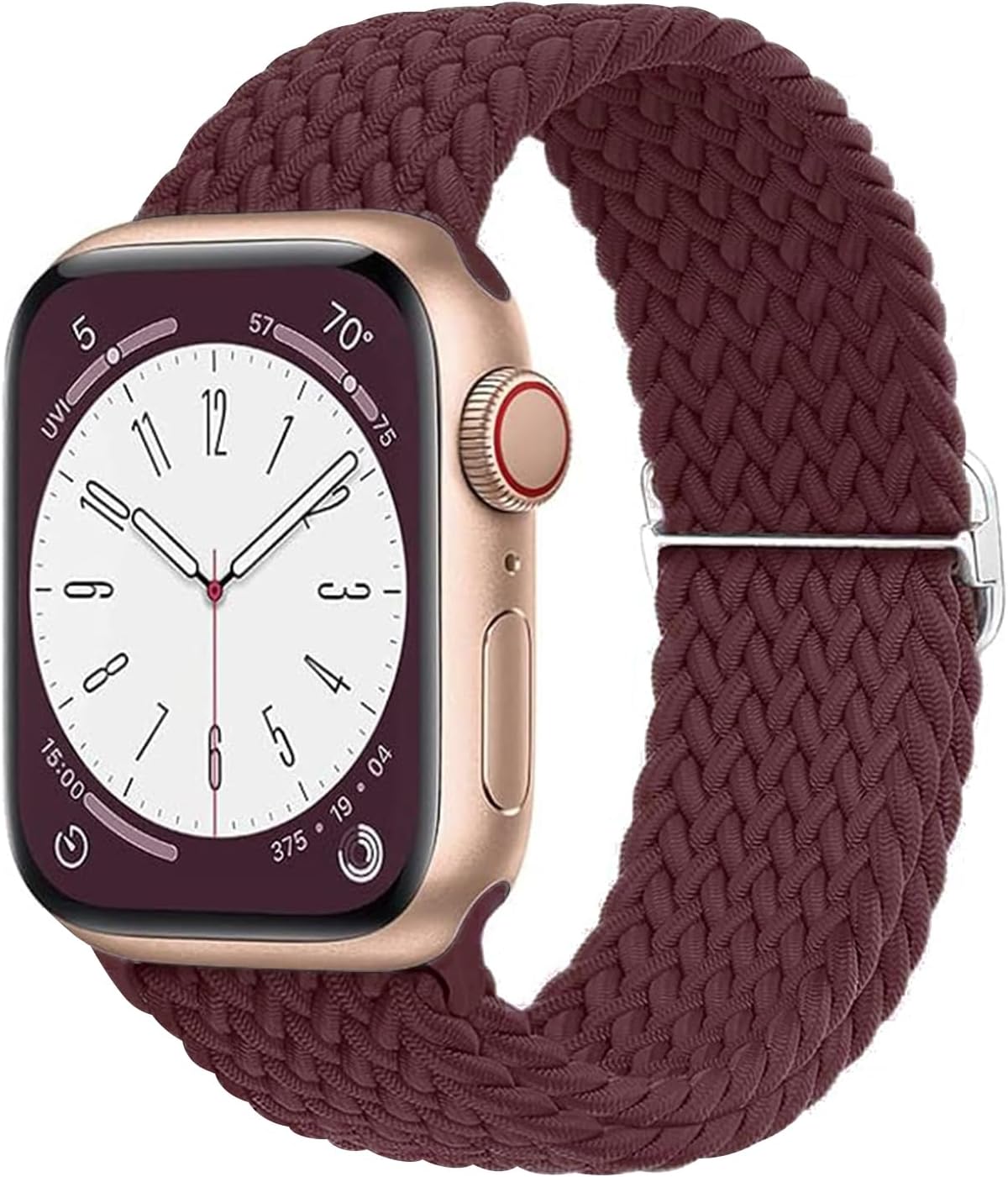 Compatible with Apple Watch Strap Band 49mm 45mm 46mm 44mm Braided Band
