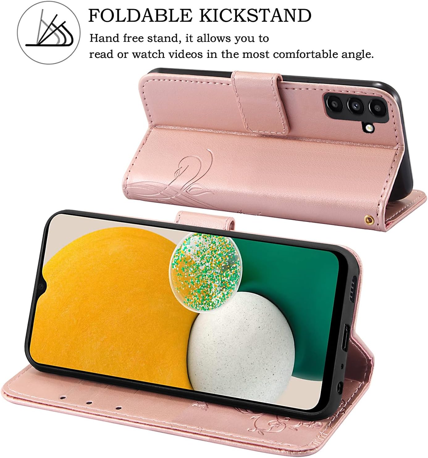 Samsung Galaxy S21 Ultra 5G, Premium Leather Flip Wallet Case