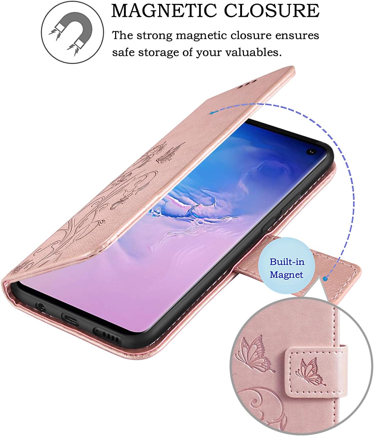 Samsung Galaxy S21 Ultra 5G, Premium Leather Flip Wallet Case