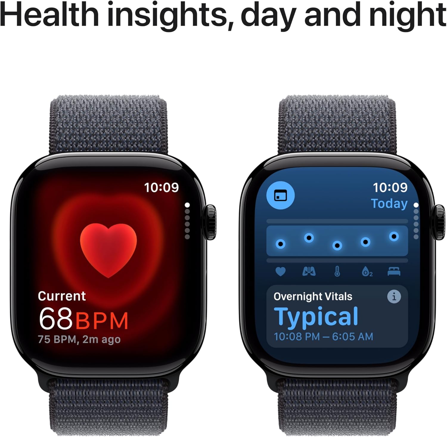 Apple Watch Series 10 GPS + Cellular 42 mm Smartwatch with Jet Black Aluminium Case