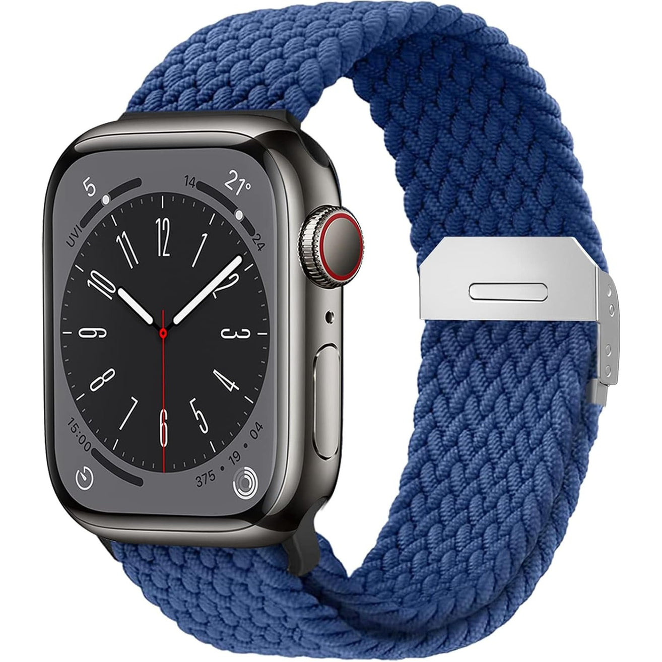 Compatible with Apple Watch Strap Band 49mm 45mm 46mm 44mm Braided Band Replacement Bands Adjustable Stretchable Elastics Sport Wristband for iWatch ultra2 ultra Series10/9/8/7/6/SE/5/4/3/2/1