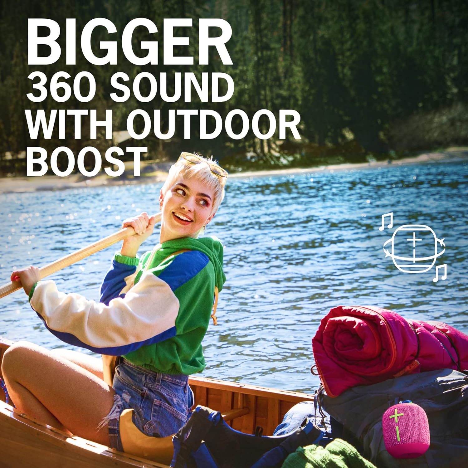 Ultimate Ears, Boom 3 Wireless Bluetooth Speaker, Bold Sound + Deep Bass, Bluetooth