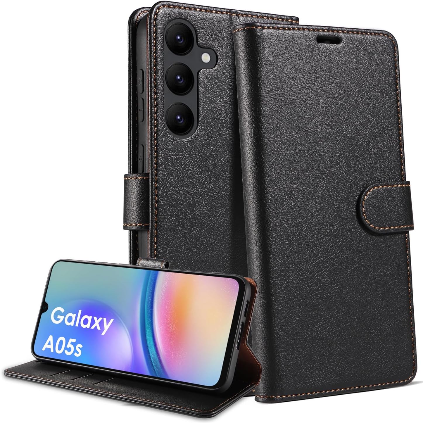 Samsung Galaxy S21 Ultra 5G, Premium Leather Flip Wallet Case