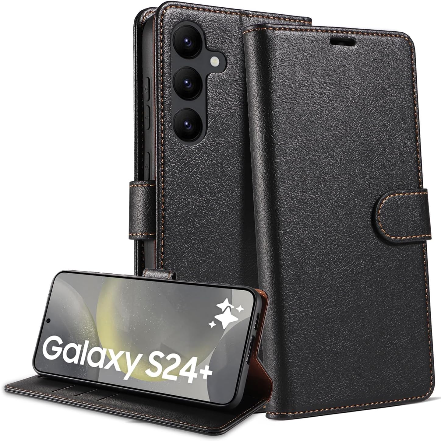 Samsung Galaxy S21 Ultra 5G, Premium Leather Flip Wallet Case