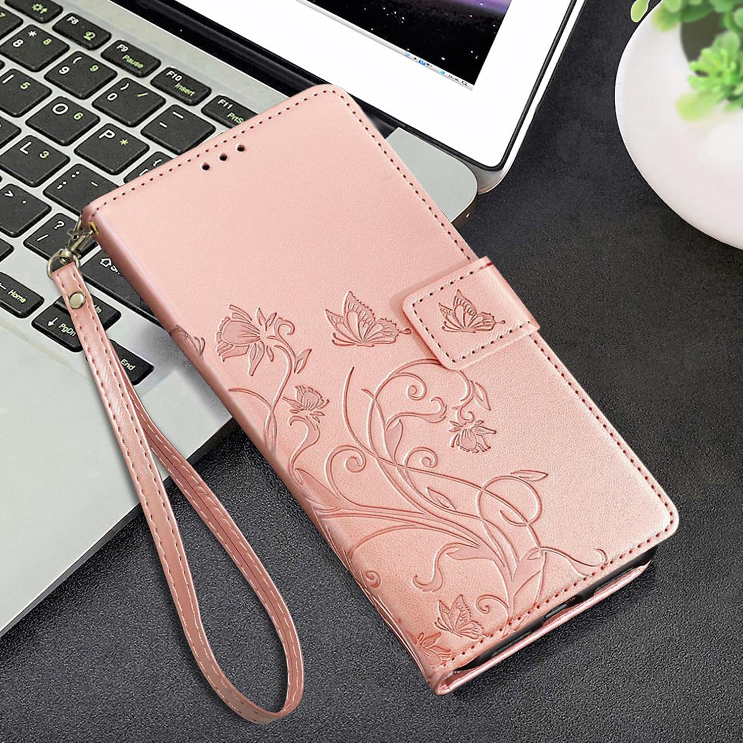 Samsung Galaxy S21 Ultra 5G, Premium Leather Flip Wallet Case