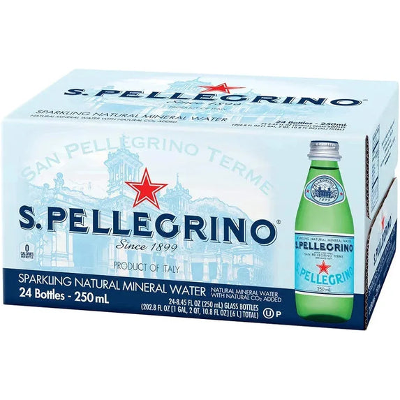 San Pellegrino Sparkling Natural Carbonated Mineral Water, 250 ml