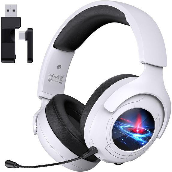 2.4GHz Gaming Headset Wireless for PS5, PS4, PC