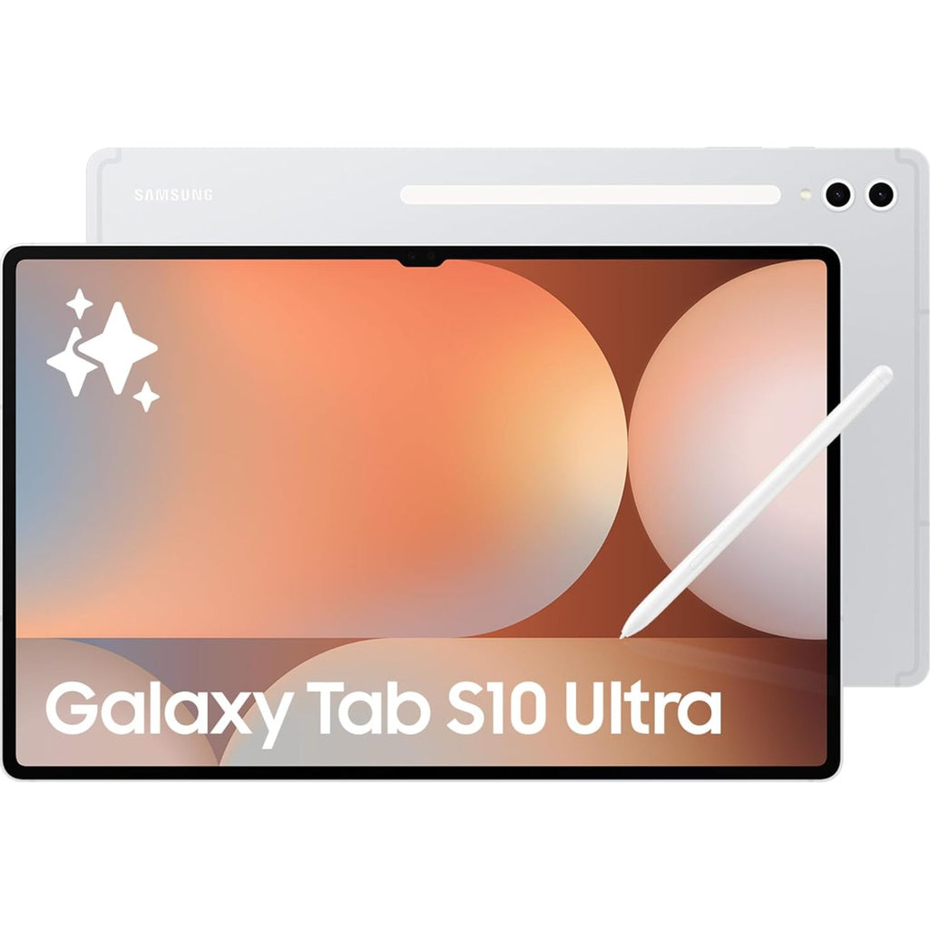 Samsung Galaxy Tab S10 Ultra, AI Tablet, Android Tablet, WIFI, 12GB RAM, 256GB Storage, AMOLED Display, Anti-reflection, Durable, S Pen Included, Platinum Silver (UAE Version)