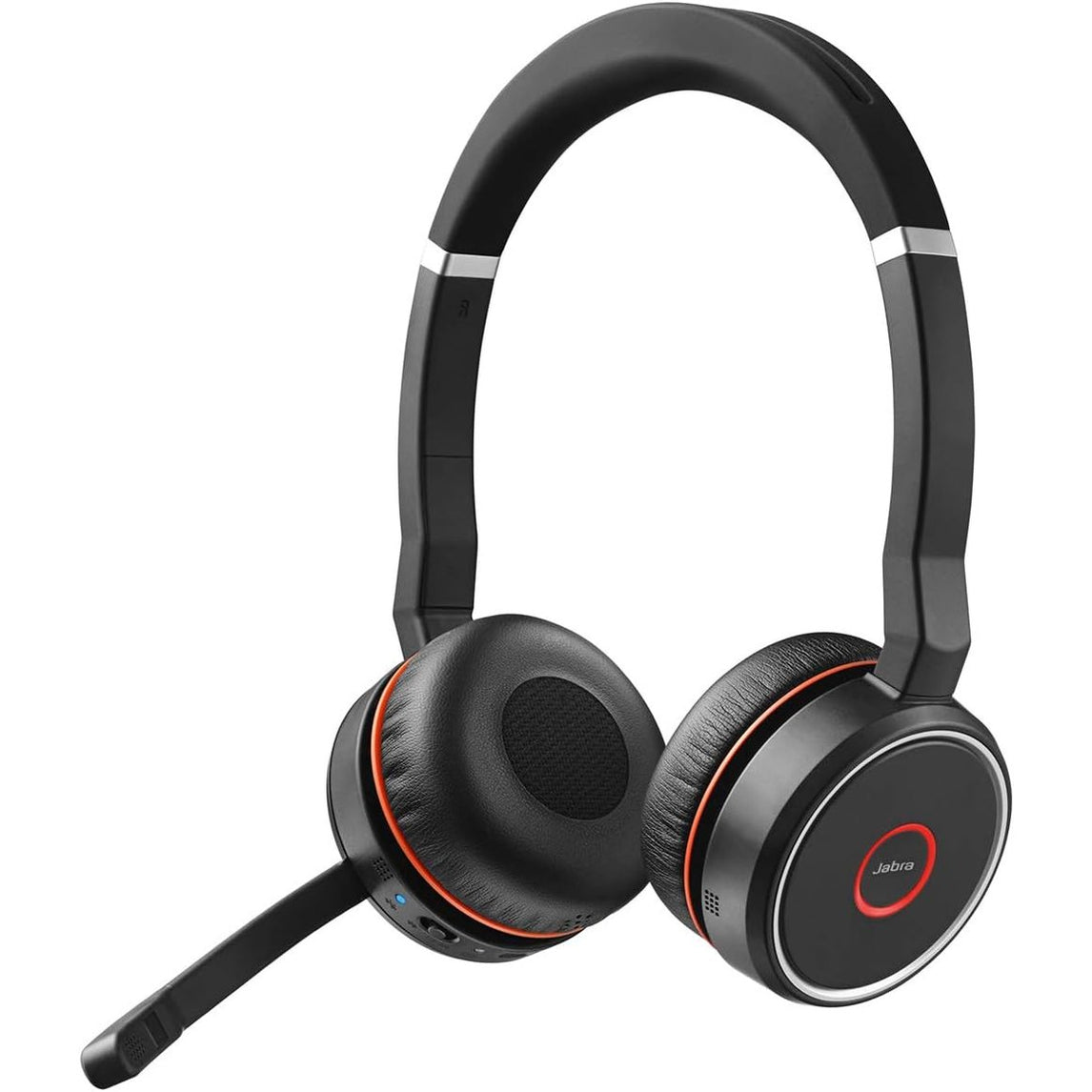 Jabra Evolve 20 Stereo Headset - Wired Headphones for VoIP Softphone with Passive Noise Cancellation - USB-Cable with Controller - Black, Medium
