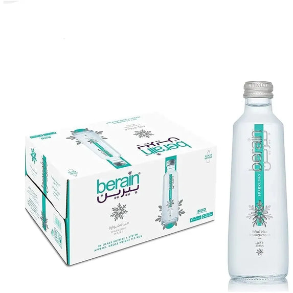 Berain Glass Bottle Sparkling Water, 24 x 270 ml