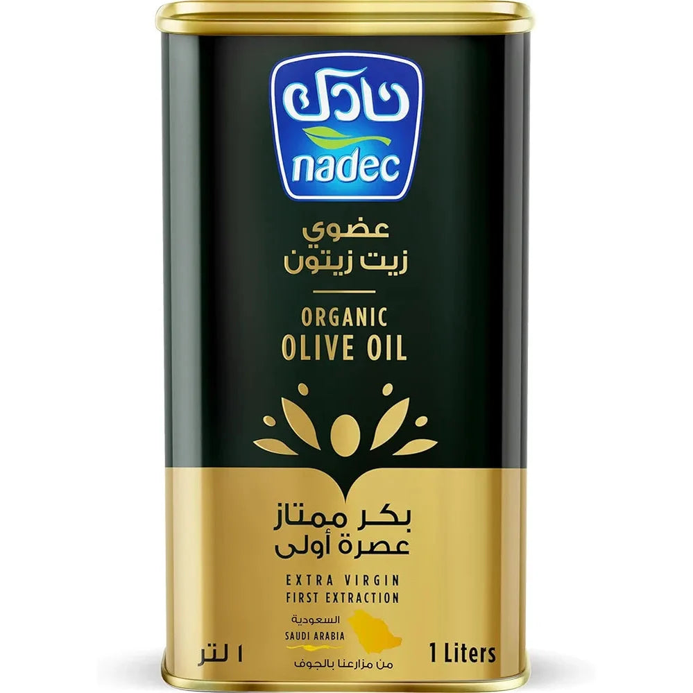 Nadec Organic Extra Virgin Olive Oil, 1 Ltr