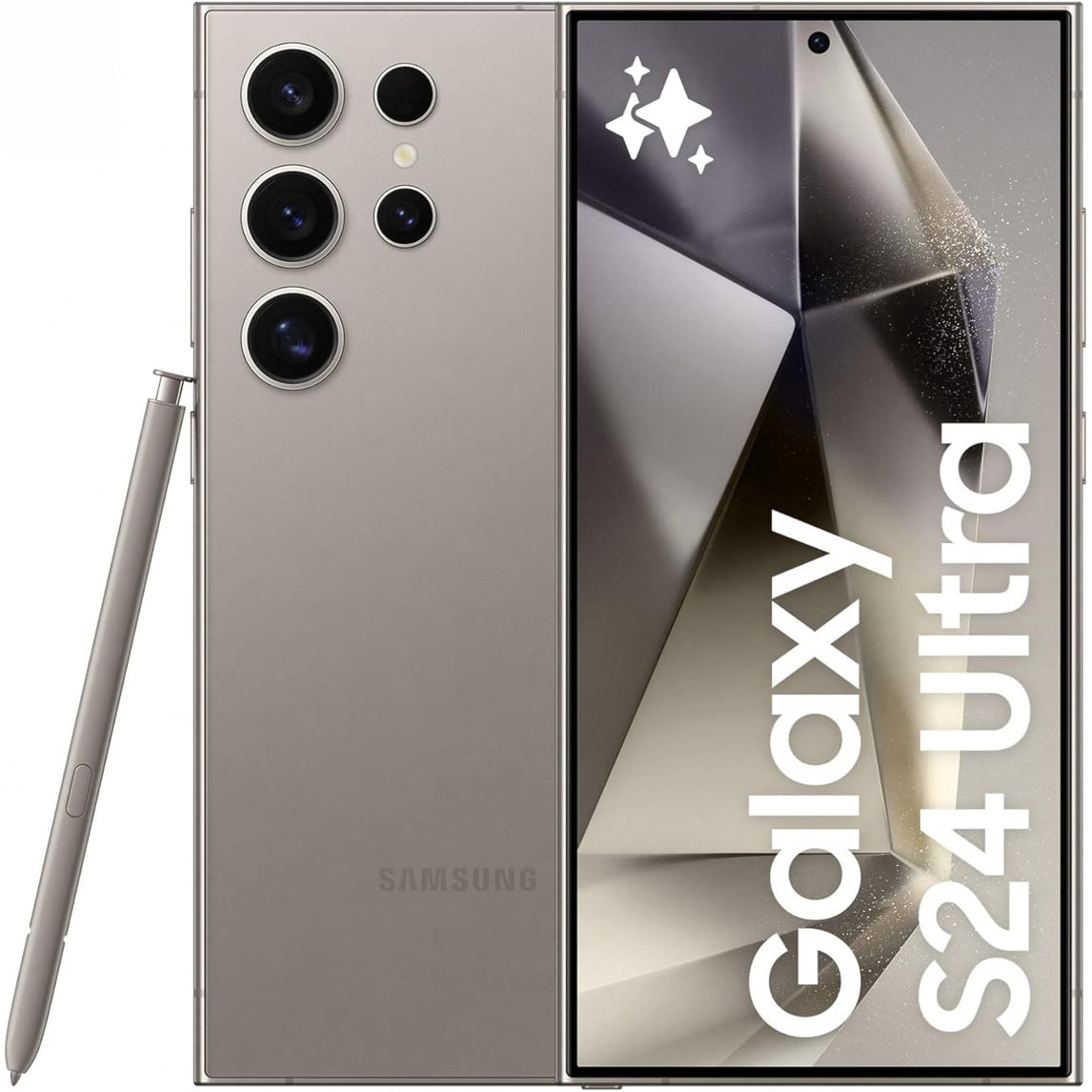 SAMSUNG Galaxy S24 Ultra, AI Phone, 256GB Storage, Titanium Gray, 12GB RAM, Android Smartphone, 200MP Camera, S Pen, Long Battery Life (UAE Version)